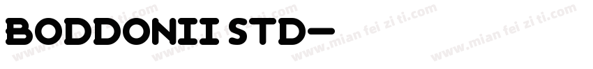 BODDONII STD字体转换